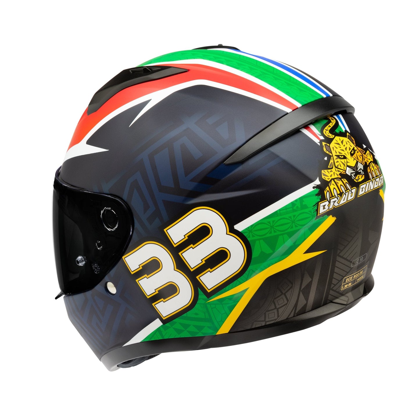 HJC C10 Full Face Motorcycle Helmet - Brad Binder MC21SF Red White Blue