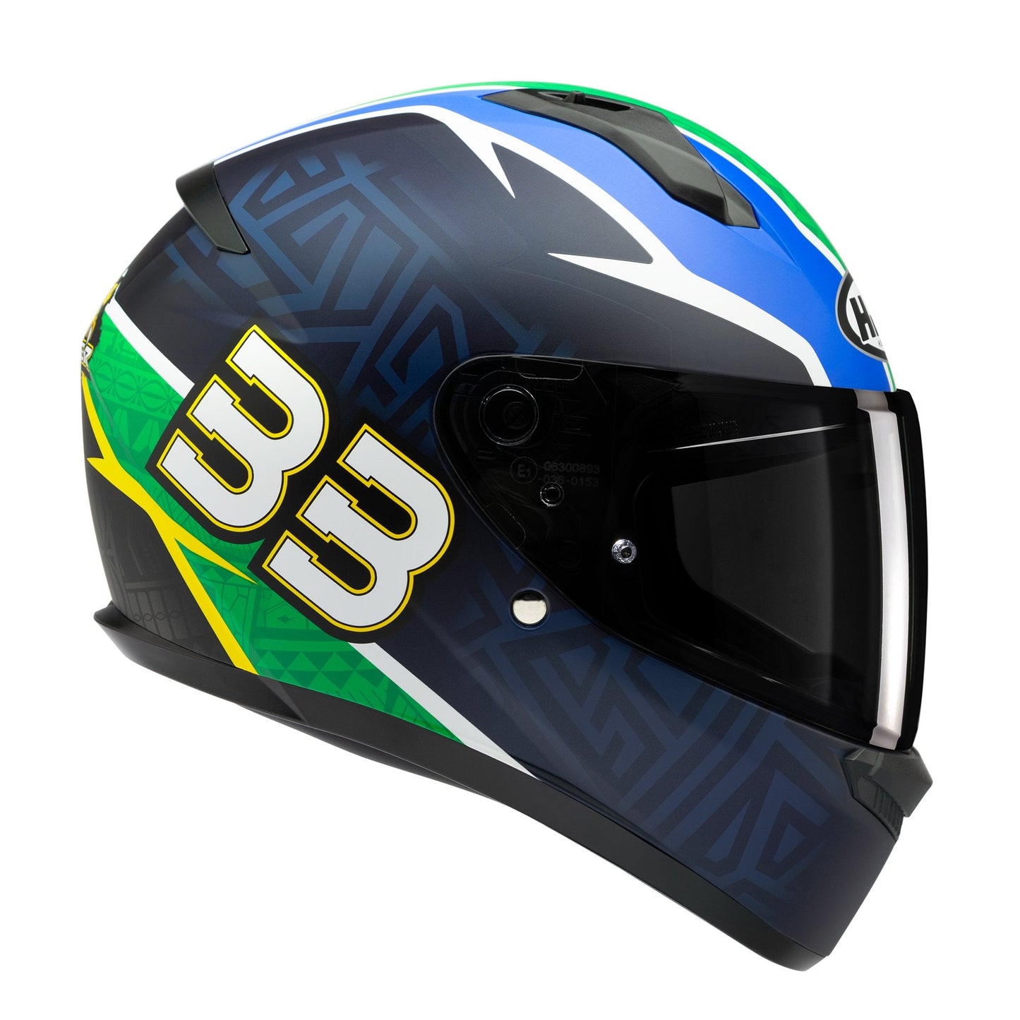 HJC C10 Full Face Motorcycle Helmet - Brad Binder MC21SF Red White Blue